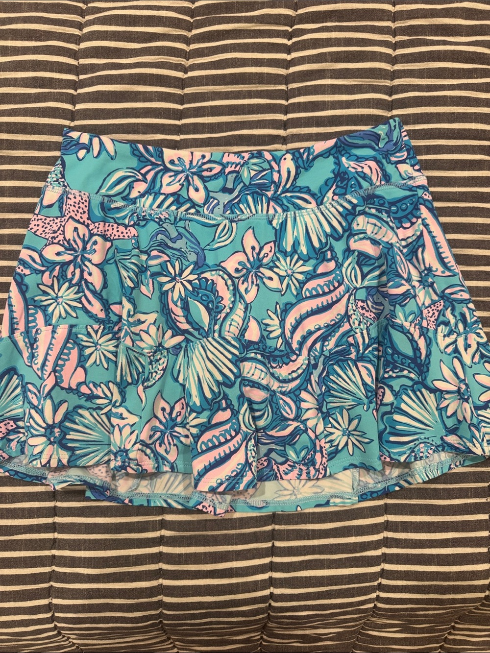 Lilly Pulitzer Luxletic Amalfi Blue Sound the Sirens Skort